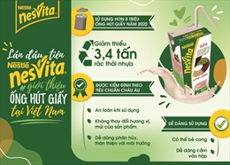 Sữa Nesvita 5 loại đậu tiên phong sử dụng ống hút giấy