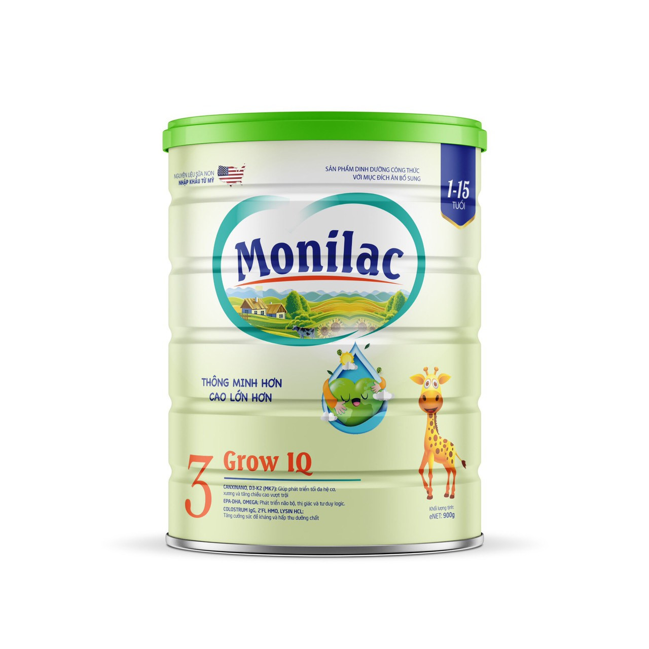 Sữa Monilac Grow IQ 3 dành cho trẻ từ 1-15 tuổi
