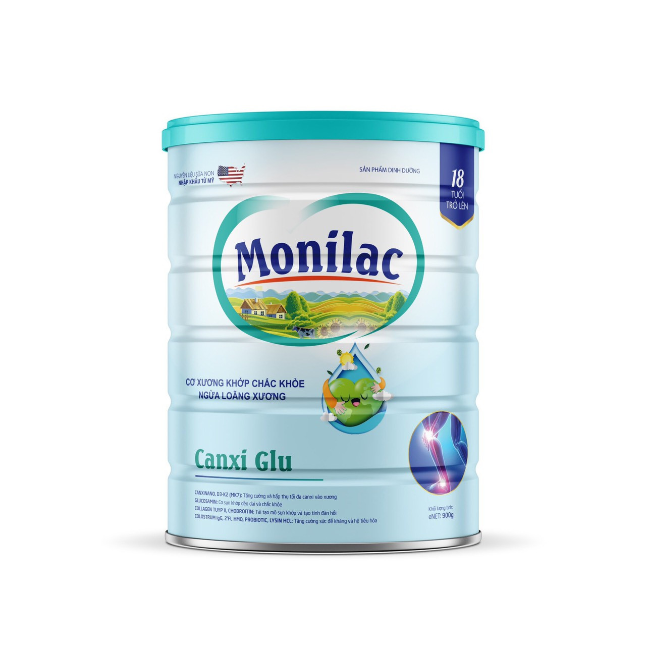 Sữa Monilac Canxi Glu dành cho người từ 18t trở lên