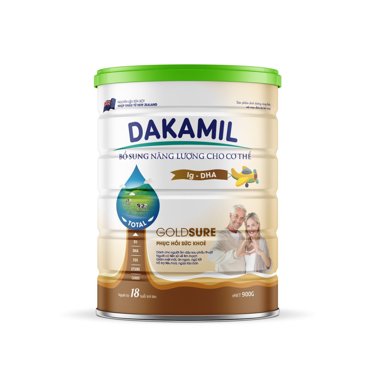Sữa Dakamil Gold Sure 900G
