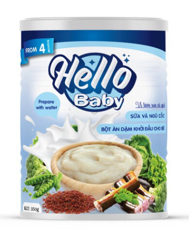 Bột ăn dặm Hello baby vị rau củ quả